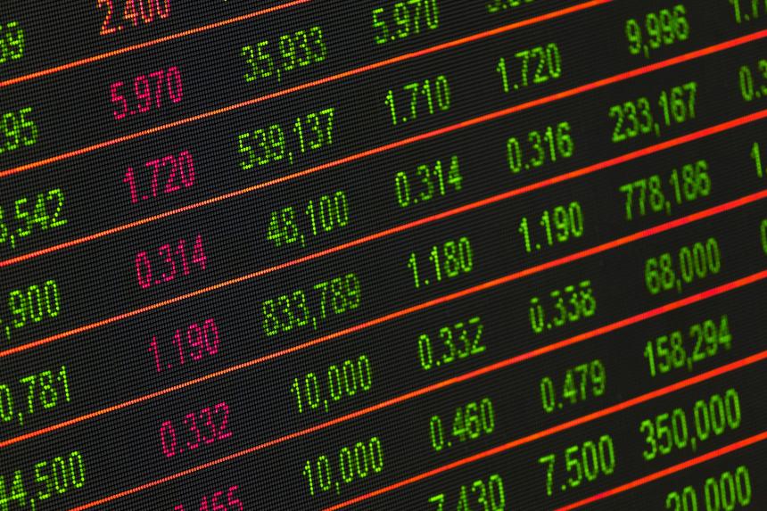 Bitcoin and financial chart imagery