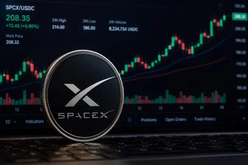 Graphic depicting cryptocurrency and trading concepts