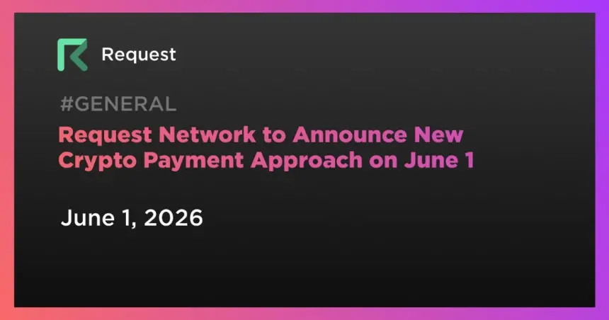 Request Network Announcement Visual