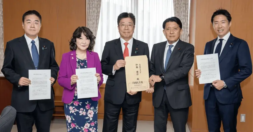 Finance Minister Satsuki Katayama (second from left) in a December 2024 meeting on Promotion of a Digital Society.