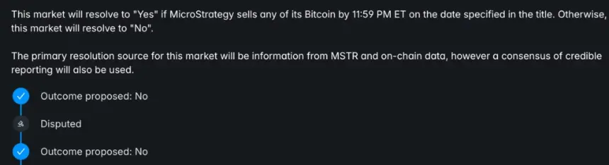 Pokymarket update on the dispute resolution.