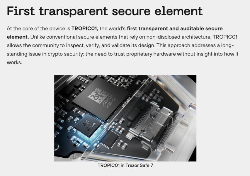 Trezor Safe 7 device image