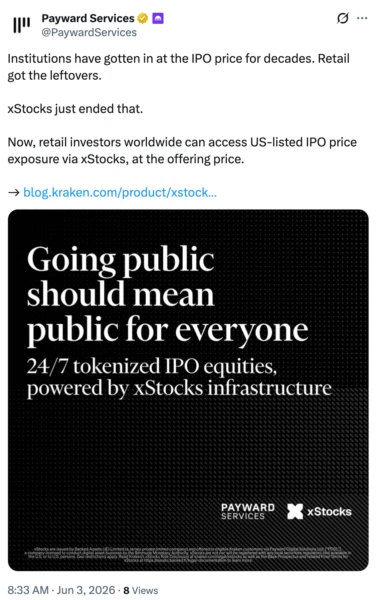 Graphic related to tokenized IPO access