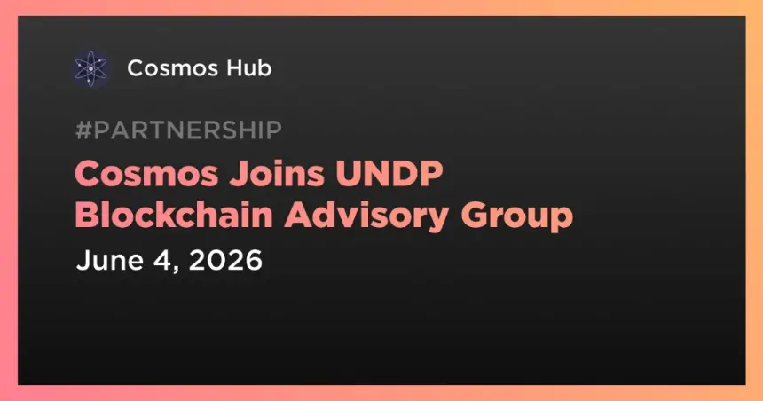 Cosmos and UNDP Partnership Announcement