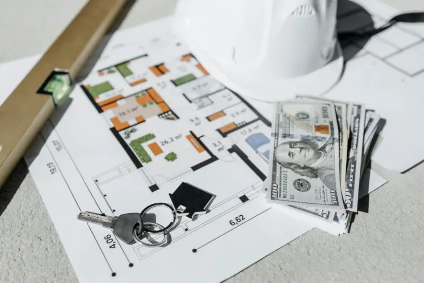 Conceptual image of digital finance and housing