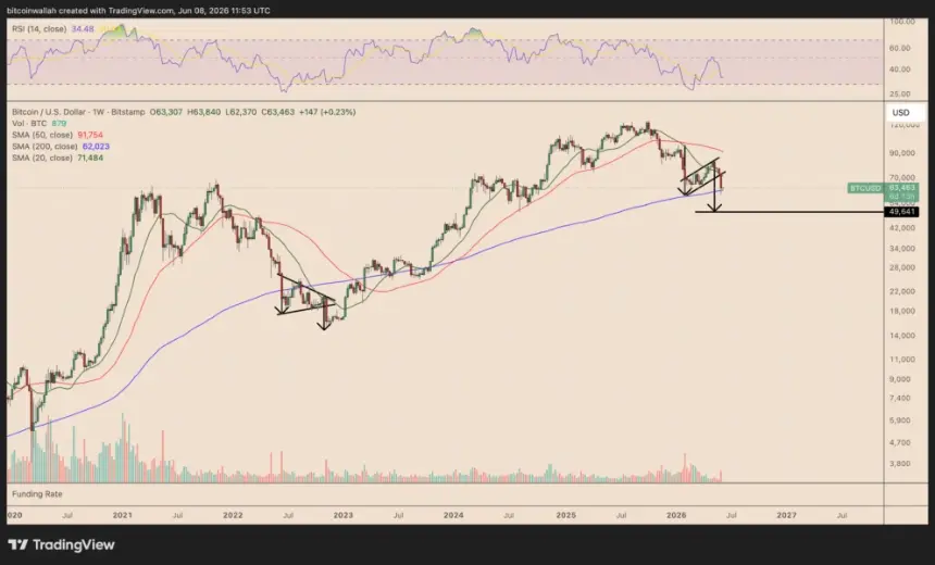 Bitcoin Bear Flag Pattern