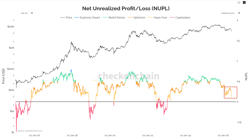 NUPL指标显示情绪恶化