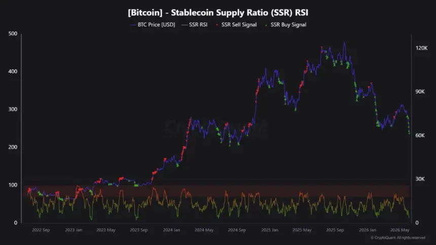 Bitcoin SSR RSI Chart