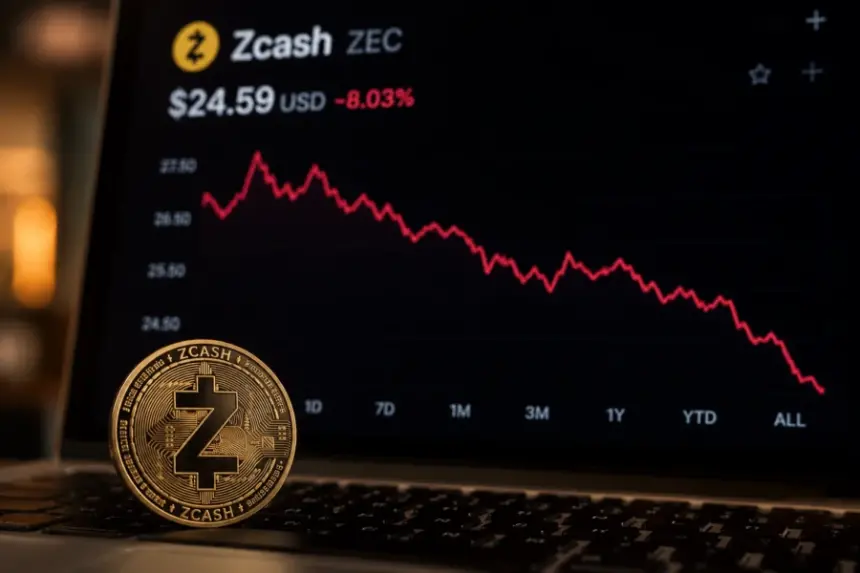 Zcash price chart