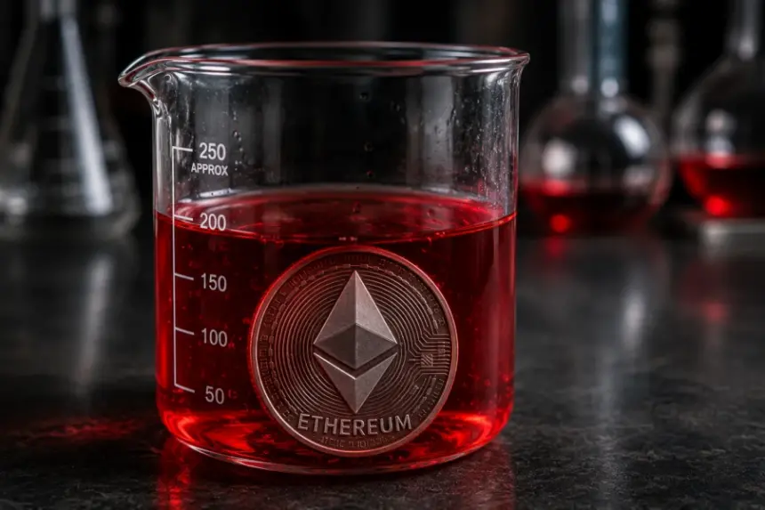 Ethereum price tests $1,600 after losing major long-term trend support.