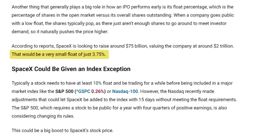 SpaceX IPO首日攻略：别当普通热门股炒