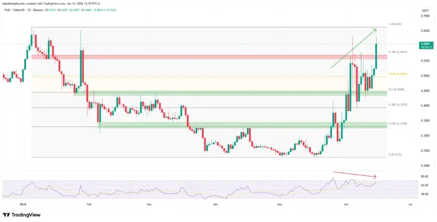 Worldcoin daily price chart
