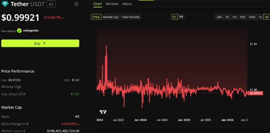 USDT Performance