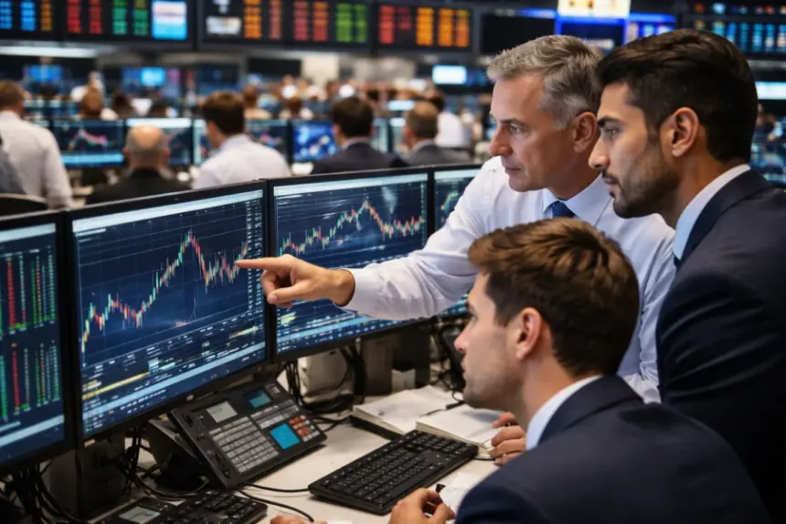 Dow hits a second record close as oil prices fall, tech stocks retreat, and investors await the Fed's first rate decision under Kevin Warsh.