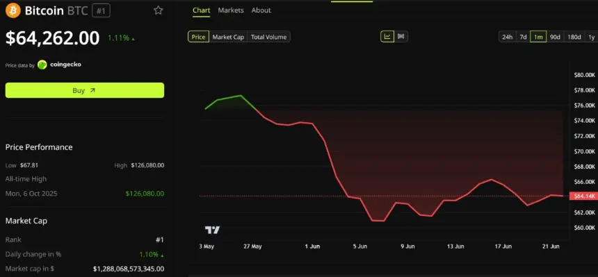 Bitcoin Price Performance
