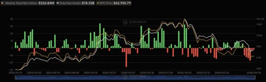 Spot Bitcoin ETF flows, source: SoSoValue