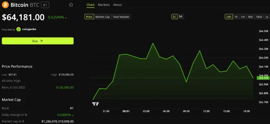 Bitcoin Price Performance