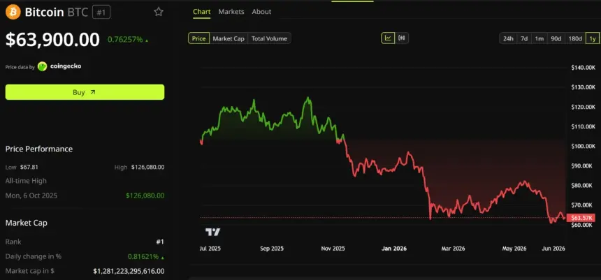 Bitcoin Price Performance
