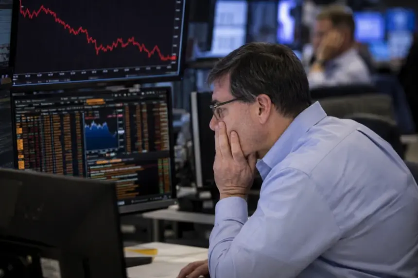 Investor keeping an eye on stocks