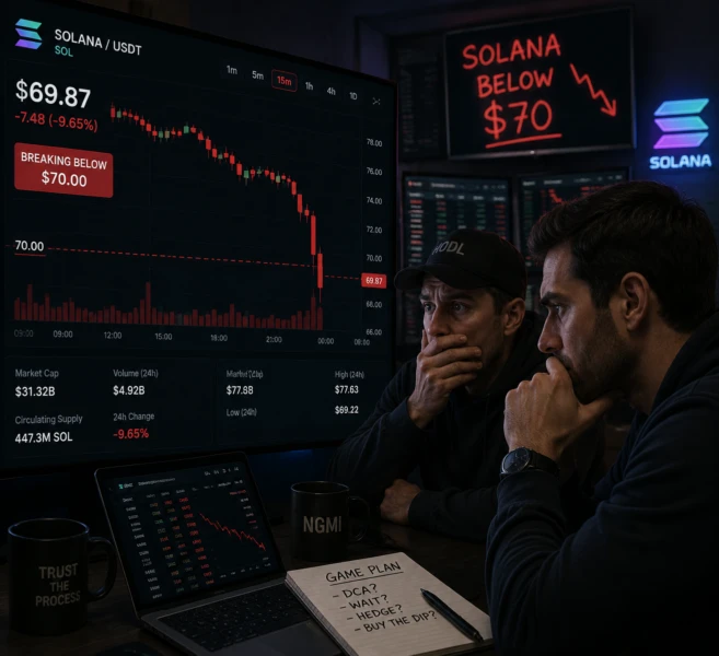 Analysts observe SOL as it drops below $70