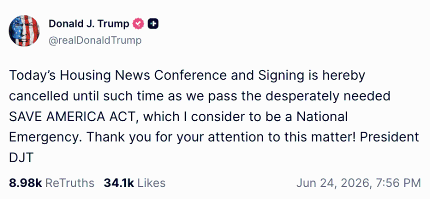desperately needed SAVE AMERICA ACT