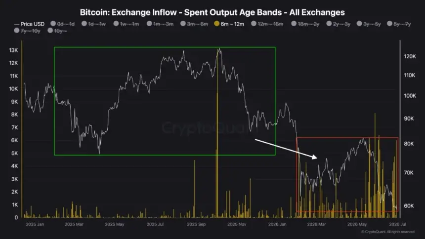 Bitcoin exchange flow.