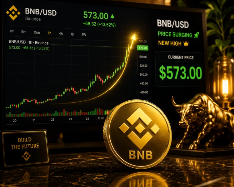BNB Eyes $590 Breakout Amid BNB Chain’s AI-Focused Layer-1 Blockchain Announcement