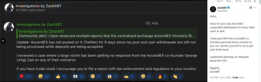 AscendEX Collapse Leaves Users Locked Out as Exchange Shuts Down 