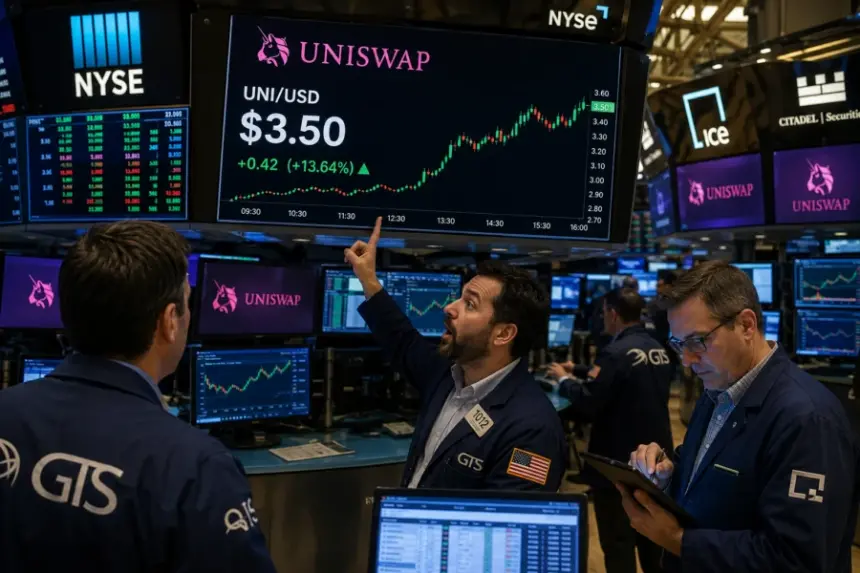 Uniswap (UNI) Rallies 5% Amid Strong On-Chain Activity and Bullish Derivatives Signals