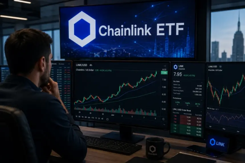 Chainlink (LINK) Nears $8 as Spot ETF Inflows and Major DeFi Integrations Fuel Rally