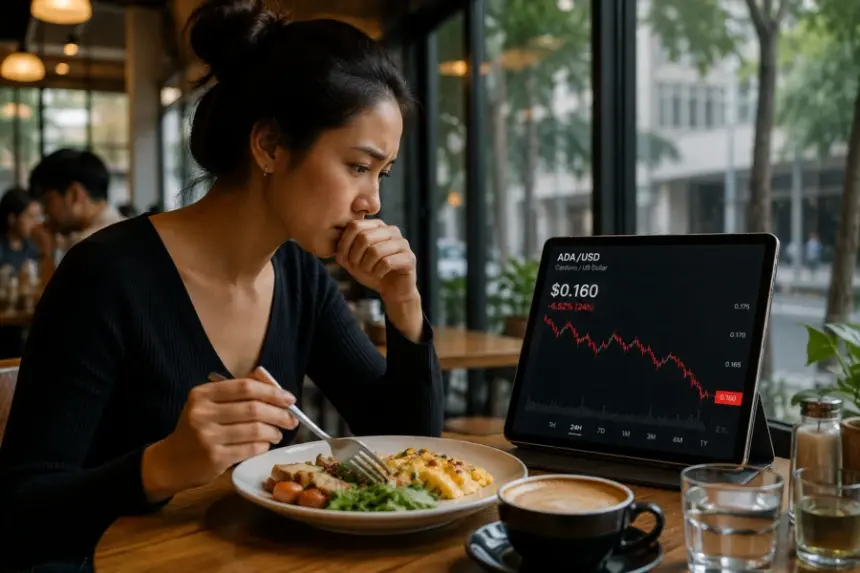 Cardano (ADA) Price Dips Below $0.16 Despite Aggressive Whale Buying