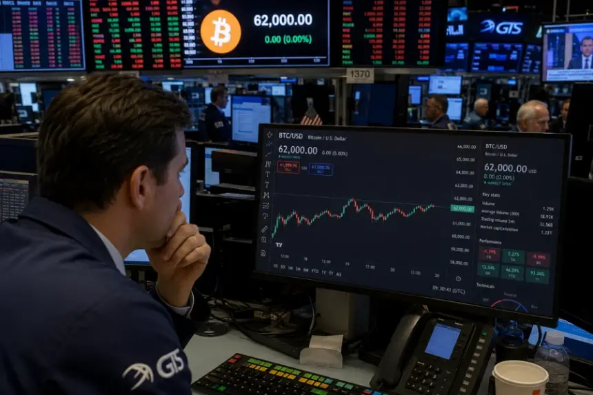 Bitcoin Hovers Above $62K as Investors Await CPI and Fed Testimony; Institutional Inflows Recover