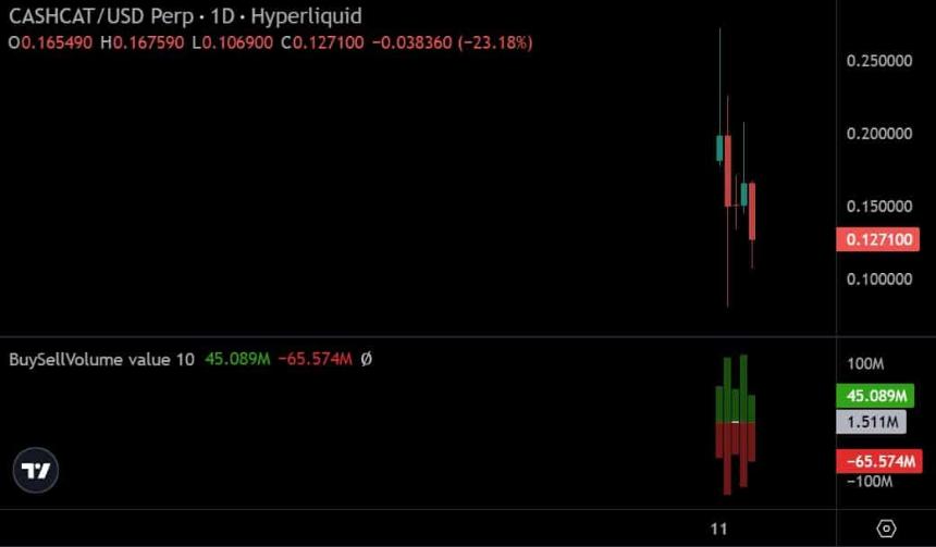 CASHCAT 永续合约买卖量