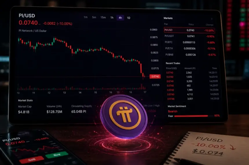 Pi Network Drops 10% as Stellar Protocol v25 Upgrade Fails to Boost Bullish Sentiment; Oversold RSI Hints at Possible Reversal