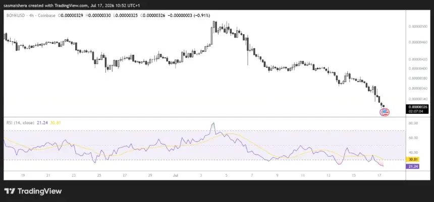 BONKUSD 4H Chart