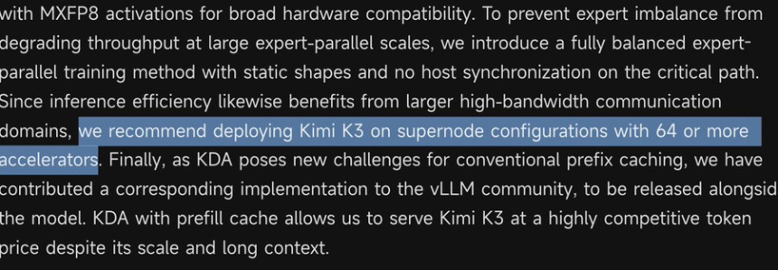 SemiAnalysis：Kimi K3的KDA机制提高注意力效率，但将需要更多的GPU、HBM、DRAM和网络，而非更少