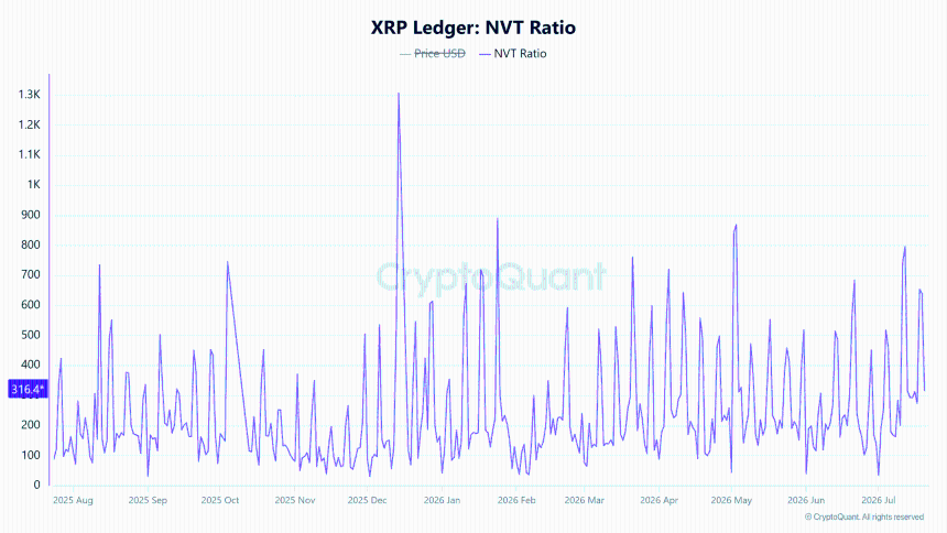 XRP网络活动支撑估值