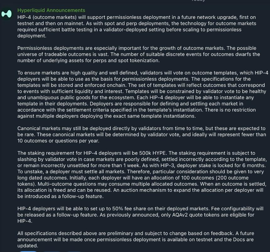 Hyperliquid’s HIP-4 proposal fuels HYPE staking as long-term conviction grows