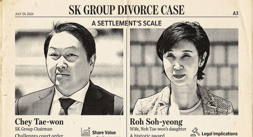 SK会长崔泰源与前妻卢素英的世纪婚礼