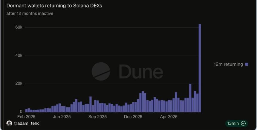 Solana 休眠钱包回归数据