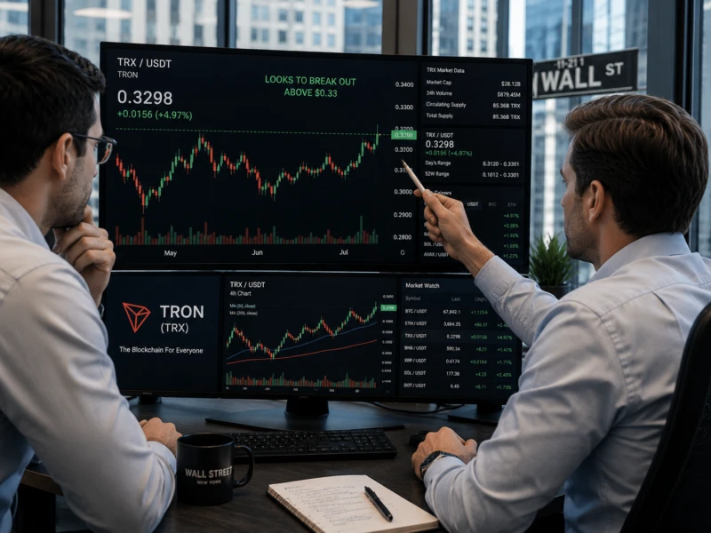 Tron (TRX) Struggles at $0.33 Resistance Despite Surging Gasless USDT Adoption