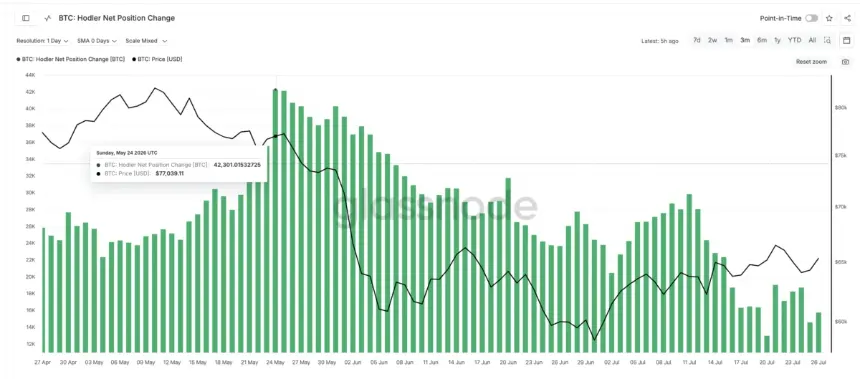 Hodler Net Position Change Peak