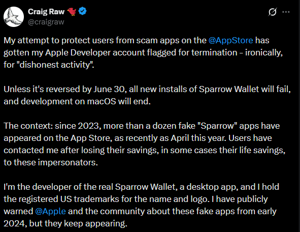 Crypto wallet Apple
