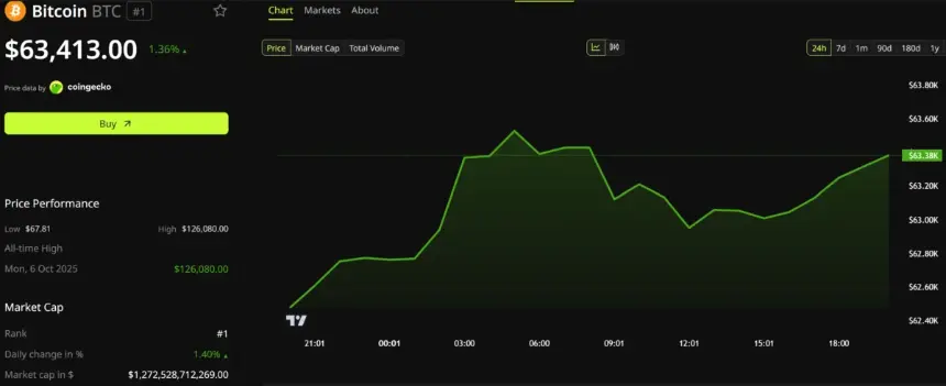 Bitcoin Price Performance