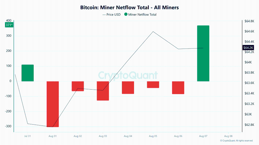 Bitcoin miner netflow