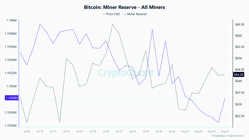 Bitcoin miner reserve