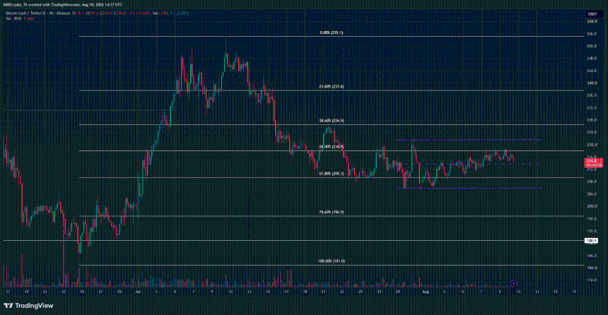 Bitcoin Cash 4-hour Chart