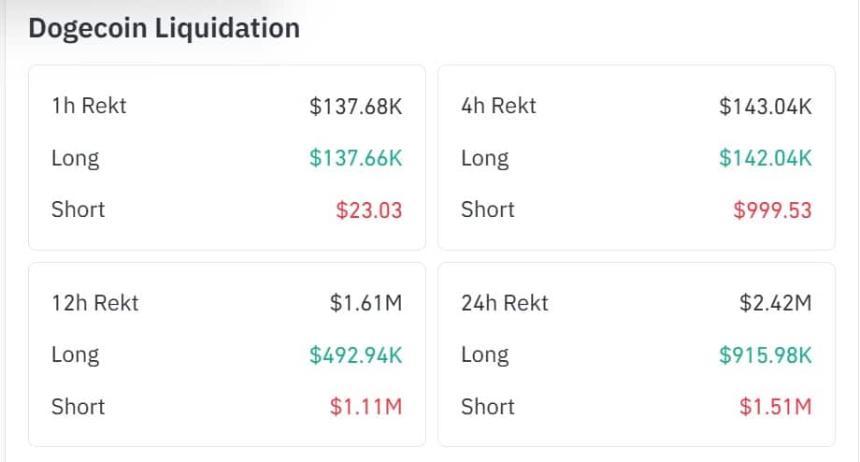 Dogecoin liquidation