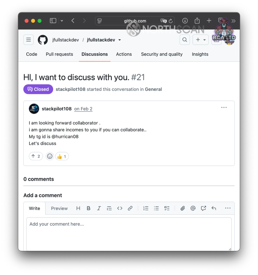 Angelo’s comment on GitHub looking for facilitators