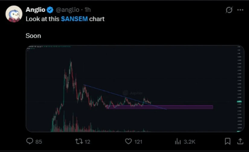 ANSEM's Price Stays Above Demand Zone